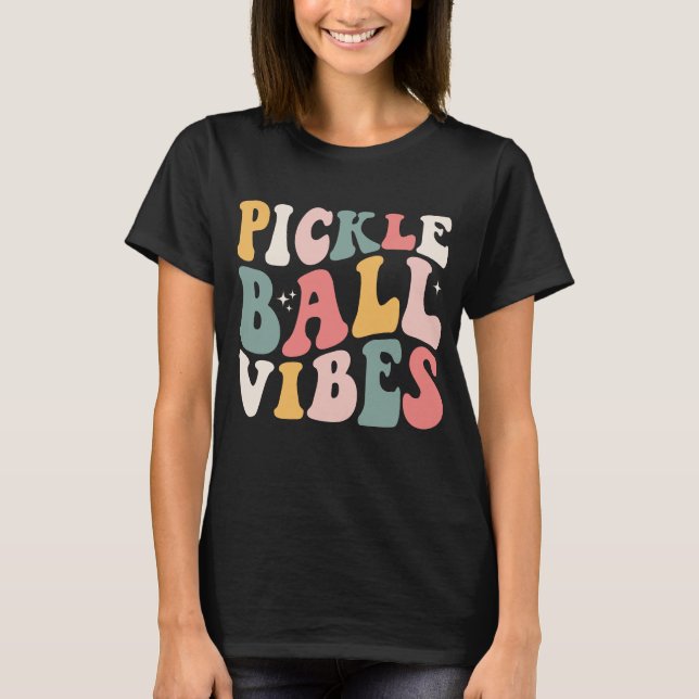 Wavy Pickleball Vibes T-Shirt (Vorderseite)