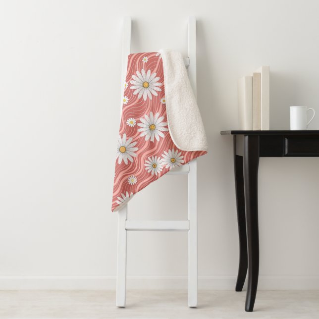 Wavy Pink Daisies  Sherpadecke (Beispiel)