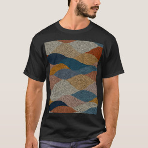 Wavy Polka Dot: Vintages Textil. T-Shirt