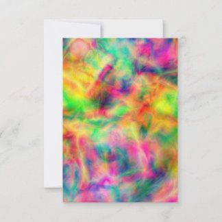 Wavy Psychedelic Blank Einladungskarte