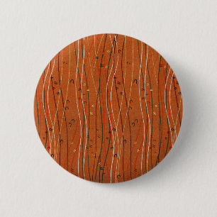Wavy Red Strips: Moderne japanische Abstrakte Kuns Button