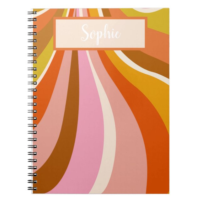 Wavy Retro, Notes Journal, Notizblock (Vorderseite)