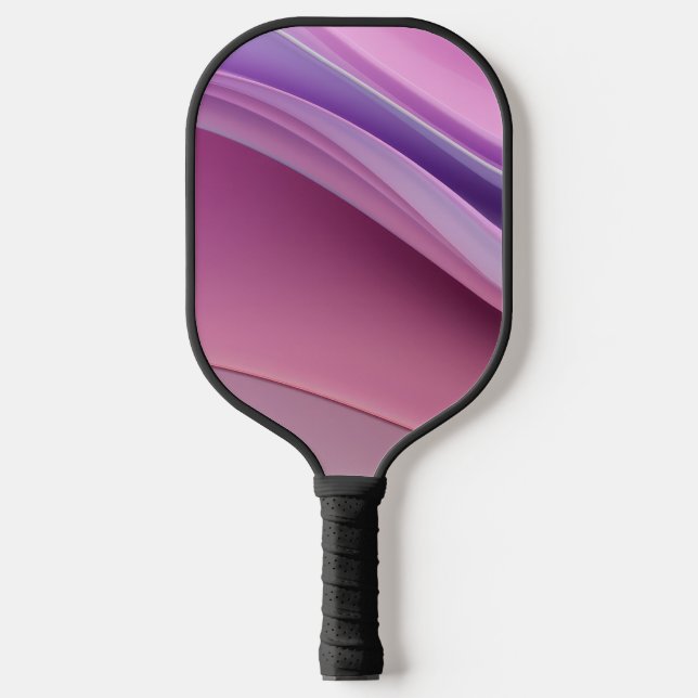 Wavy-Rosa- und Lavendelfarben Pickleball Schläger (Vorderseite)