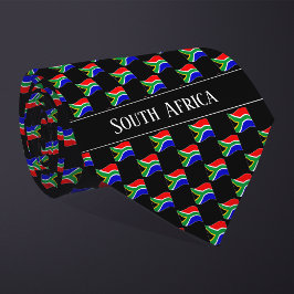 Wavy South Africa Flag Pattern  Krawatte