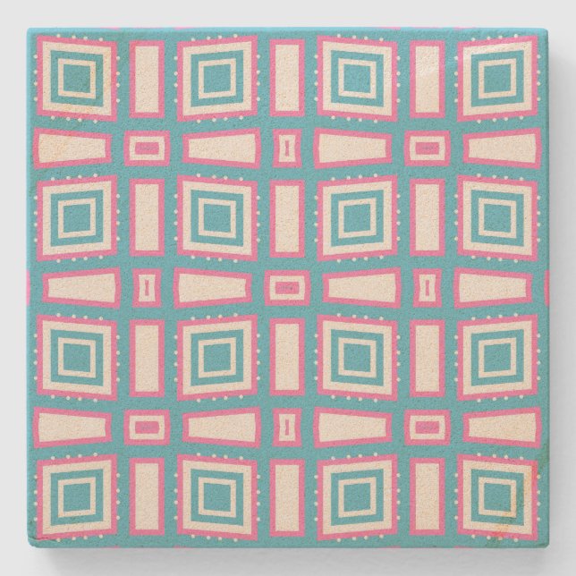 Wavy Square Sandstone Untersetzer (Vorderseite)