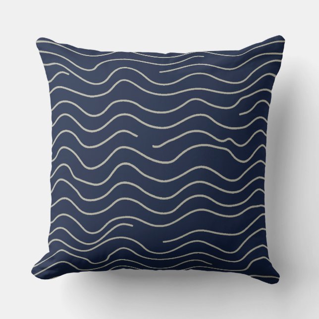 Wavy Stripe Kissen (Vorderseite)