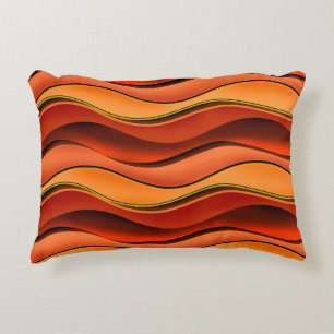 Wavy Stripes: Nahtloses Muster. Dekokissen