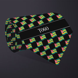Wavy Togo Flag Pattern  Krawatte