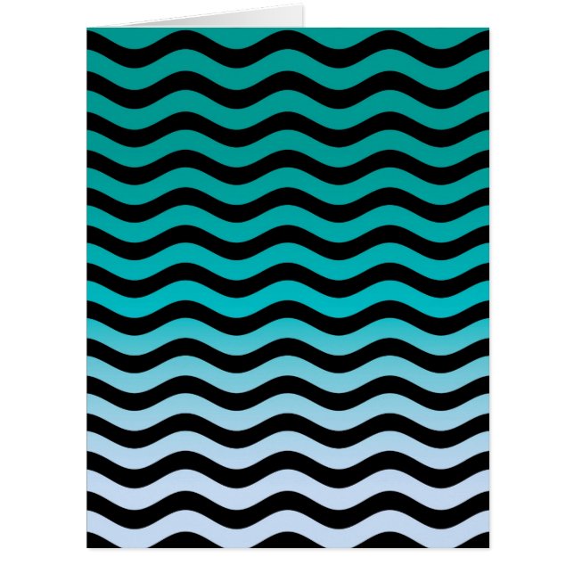 Wavy Turquoise Stripes (Vorderseite)