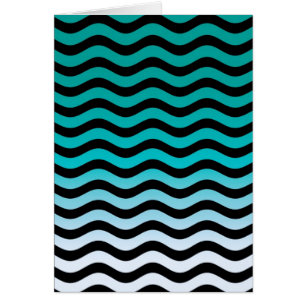 Wavy Turquoise Stripes Pattern