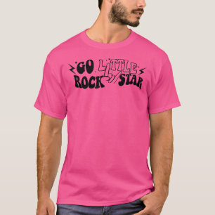 Wavy Typografie Art Retro Groovy Go Kleine Steine T-Shirt