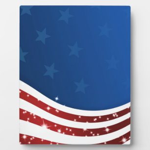 Wavy USA/SAD Fahne, Stars, Sotschi-Spiele Fotoplatte