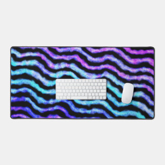 wavy watercolor - cyan and purple :