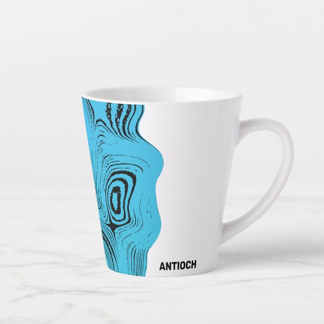 Wavy Waters Jesus Fish Milchtasse (Rechts)