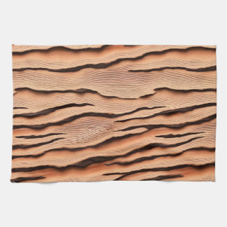 Wavy Wood‑Grain Pattern  Geschirrtuch