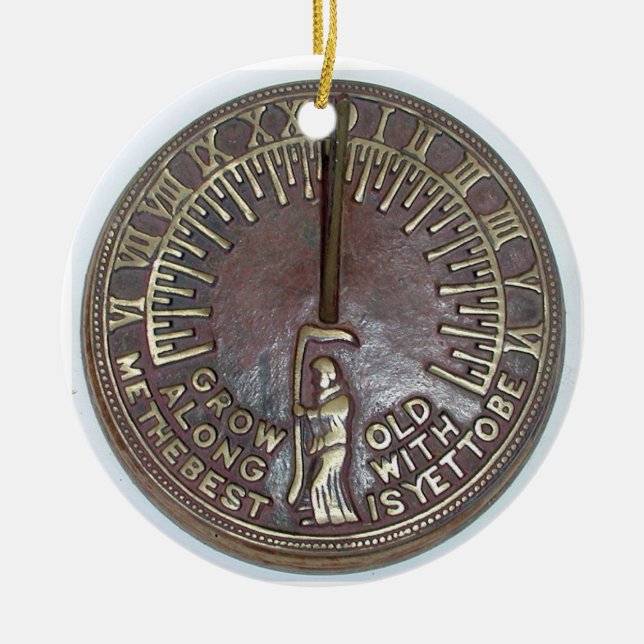 WAW ALT MIT MIR DAS BESTE IST NOCH ZU SEIN KERAMIK ORNAMENT (Vorne)