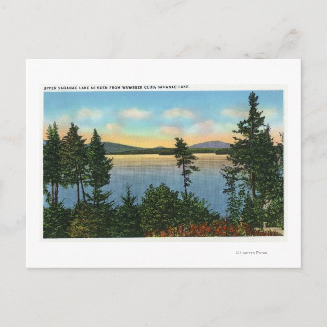 Wawbeek Club Aussicht auf den Oberen See Postkarte (Vorderseite)