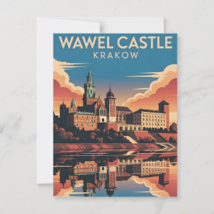 Wawel Castle Krakow Postkarte