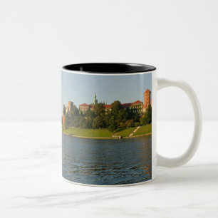 Wawel-Hügel mit königlichem Schloss und Kathedrale Zweifarbige Tasse