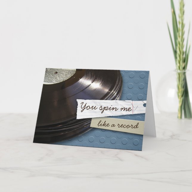 Wax Album-Grußkarte Karte (Vorderseite)
