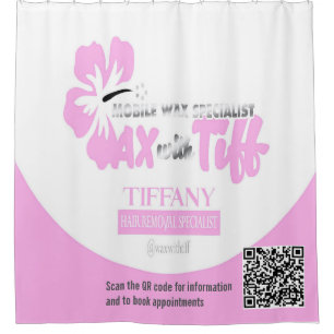 Wax mit Tiff Clear Window dec Duschvorhang