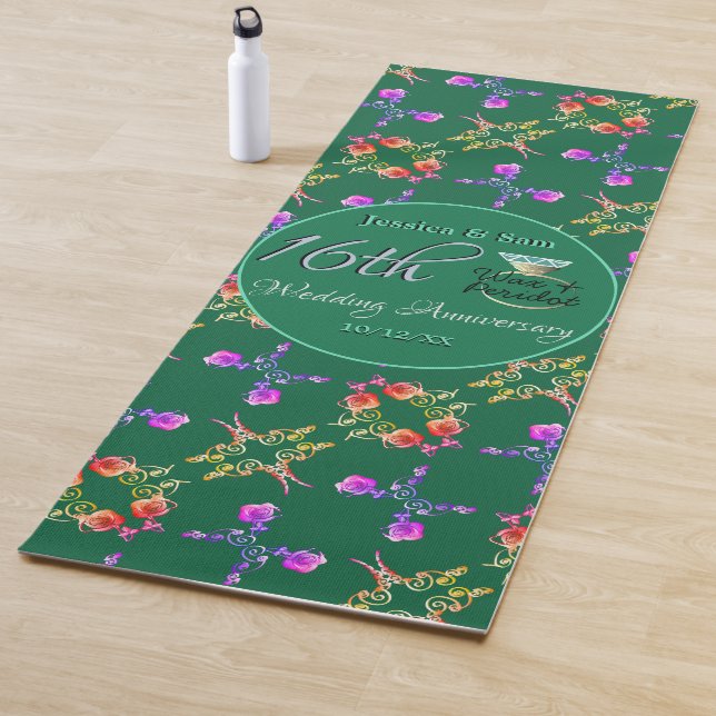 Wax & Peridot zum 16. Jahrestag der Hochzeit  Yogamatte (Beispiel)