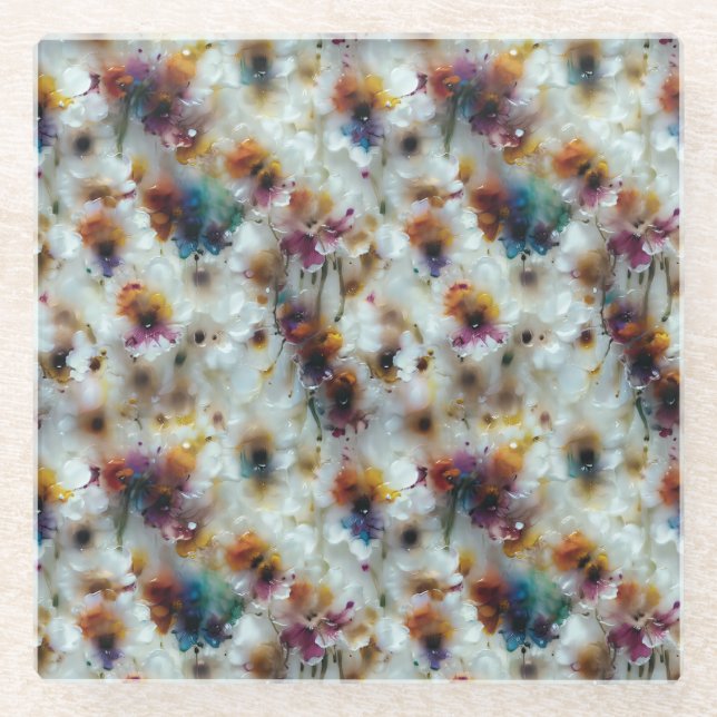 Wax Petal Glasuntersetzer (Vorderseite)