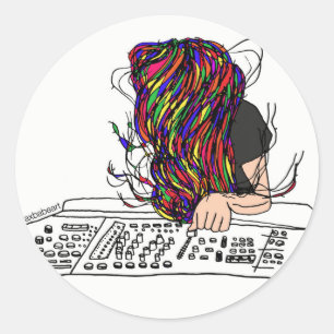 Waxbabe Bassnectar Logo-Aufkleber Runder Aufkleber