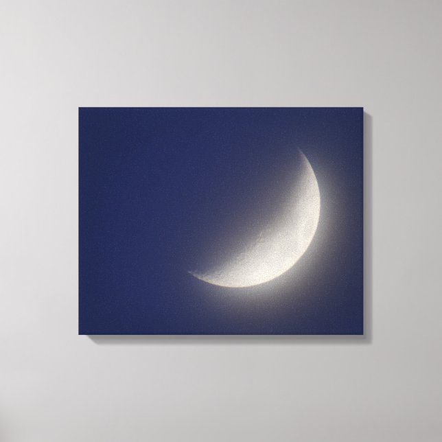 Waxing Crescent Moon Leinwanddruck (Vorderseite)