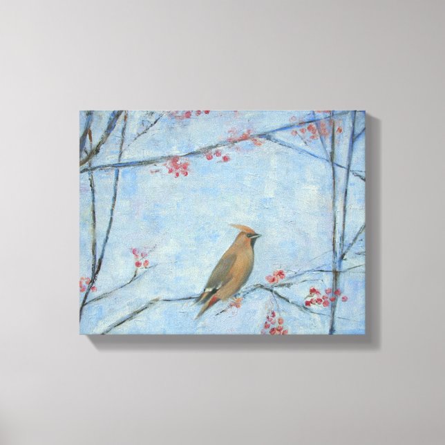 Waxwing 2013 Öl auf Leinwand (Vorderseite)