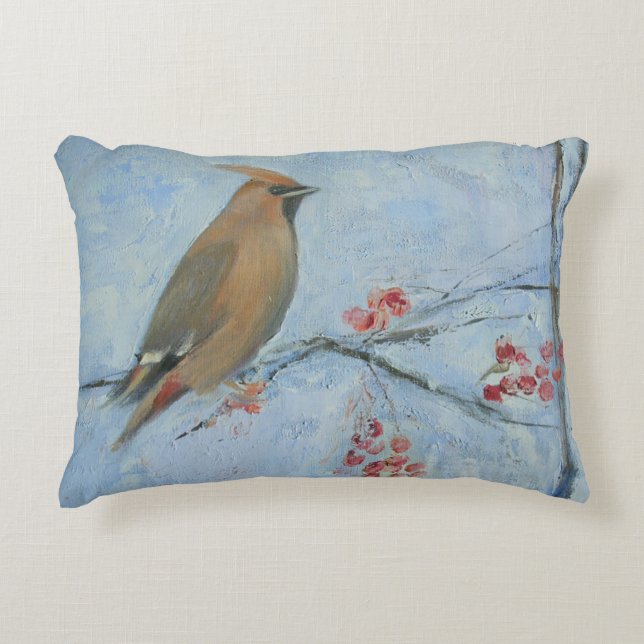 Waxwing Dekokissen (Vorderseite)