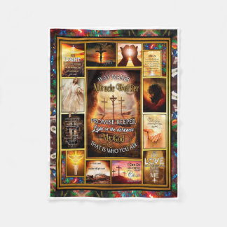 Way Maker Miracle Worker My God Fleecedecke