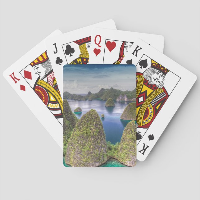 Wayag Island Landschaft, Indonesien Spielkarten (Rückseite)