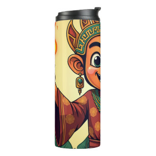 Wayang Javanisch Thermosbecher