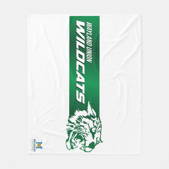 Wayland Gewerkschaft Wildcats #2 Fleecedecke (Vorderseite)