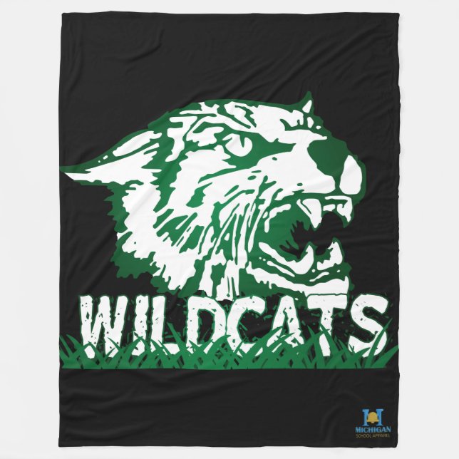 Wayland Gewerkschaft Wildcats #4 Fleecedecke (Vorderseite)