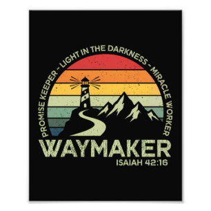 Waymaker Christliche Typografie Inspirierende Bibe Fotodruck