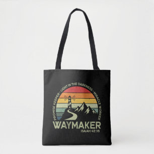 Waymaker Christliche Typografie Inspirierende Bibe Tasche