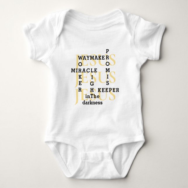 Waymaker Jesus Miracle Baby Strampler (Vorderseite)