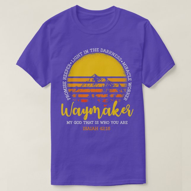 Waymaker, mein Gott, der Sie sind Wunder, funktion T-Shirt (Design vorne)