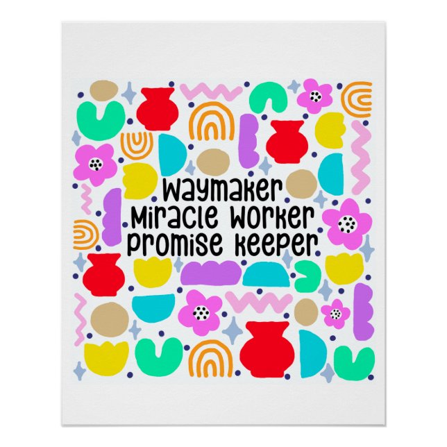 Waymaker Miracle Digital Art Poster (Vorderseite)