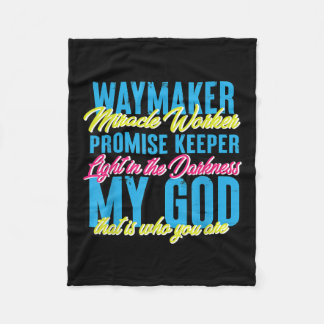 Waymaker Miracle Worker Graphic Design for Christi Fleecedecke