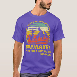 Waymaker Miracle Worker Promise Keeper Christlich T-Shirt