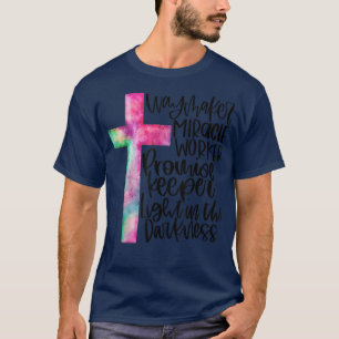 Waymaker Miracle Worker Rainbow, Christlich T-Shirt