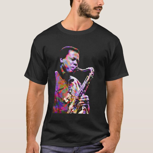 Wayne Kurzer. Saxophonist und Compo T-Shirt (Vorderseite)