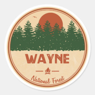Wayne National Forest Runder Aufkleber