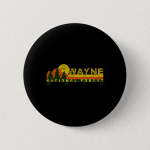 Wayne National Forest Vintage Retro Button