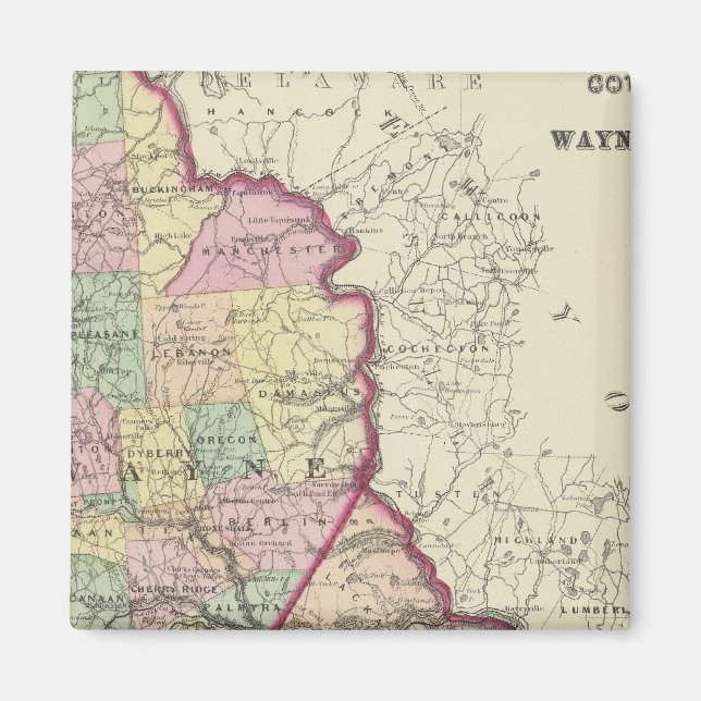 Wayne, Pike Landkreises Magnet (Vorne)