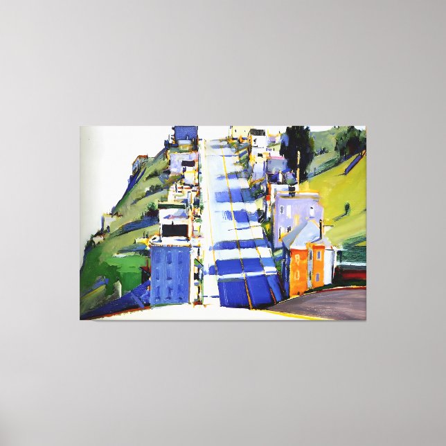 Wayne Thiebaud art style Leinwanddruck (Vorderseite)