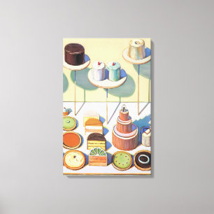 Wayne Thiebaud - Cakes and Pies - 1995 Leinwanddruck